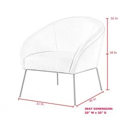 Darrell Light Grey/Black PU Leather Accent Chair with Armless by Nicole Miller -Elama Sales Store light grey black pu leather nicole miller accent chairs nac105 01lg hd 1d 1000