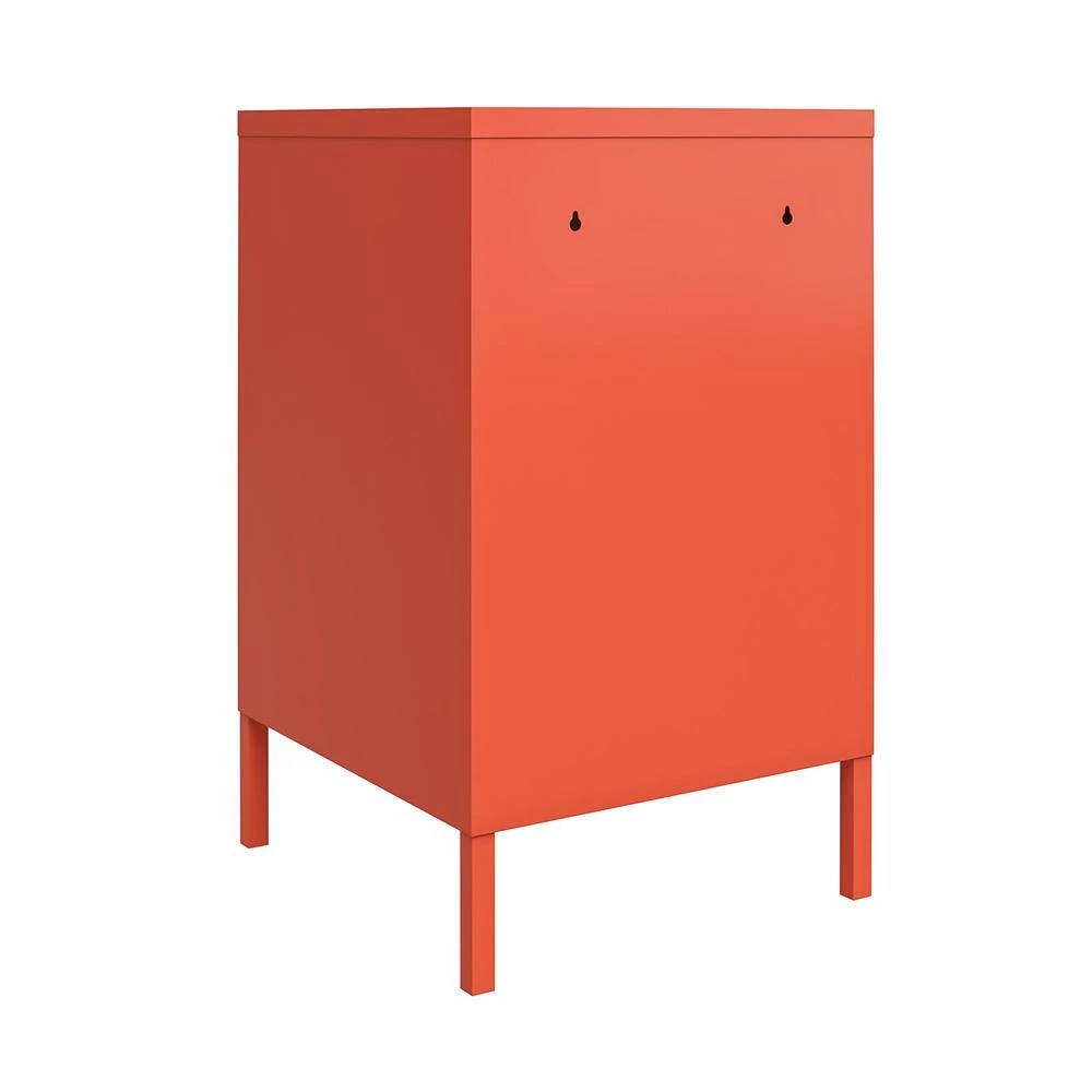 Cache 27.14 in. Orange Metal Locker End Table by Novogratz 4 Cache 27.14 in. Orange Metal Locker End Table by Novogratz - Image 4