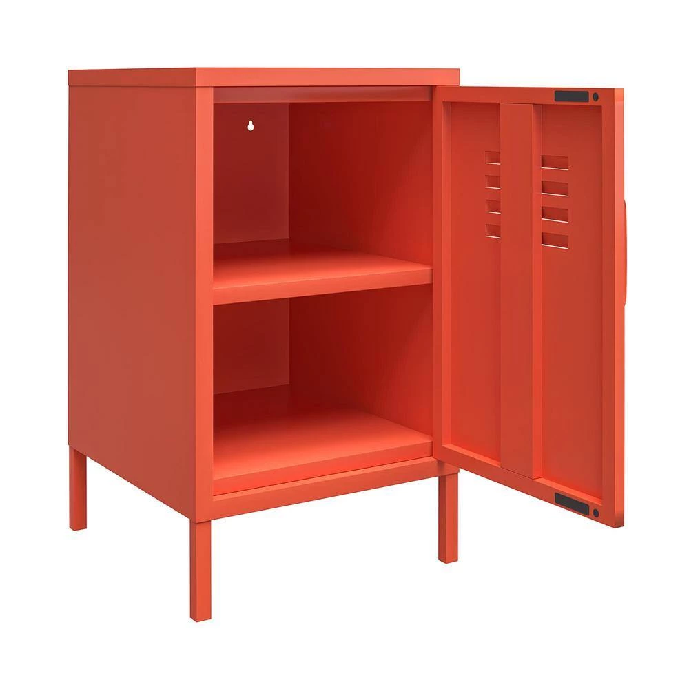 Cache 27.14 in. Orange Metal Locker End Table by Novogratz 5 Cache 27.14 in. Orange Metal Locker End Table by Novogratz - Image 5