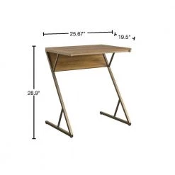 Regal 28.9 in. Plaster/Gunmetal Accent/Laptop Table by Novogratz -Elama Sales Store plaster novogratz end side tables 3076920com 40 1000