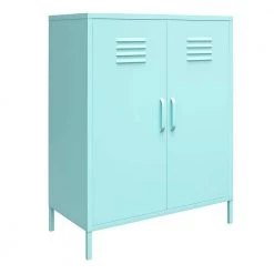 Cache Mint 2-Door Metal Locker Storage Cabinet by Novogratz