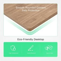 21.8 in. Walnut C-Shaped Wood End Table by Cubilan -Elama Sales Store walnut cubilan end side tables b08f9qmjxy 1f 1000