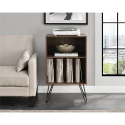 Concord Walnut Turntable Stand by Novogratz 11 Concord Walnut Turntable Stand by Novogratz -Elama Sales Store walnut novogratz media storage 1324222com 31 1000