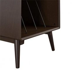 Brittany Walnut Turntable Stand by Novogratz -Elama Sales Store walnut novogratz media storage 4660801com fa 1000