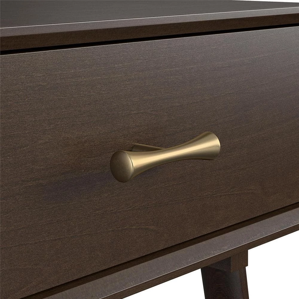 Brittany 1-Drawer Walnut Nightstand by Novogratz 5 Brittany 1-Drawer Walnut Nightstand by Novogratz - Image 5