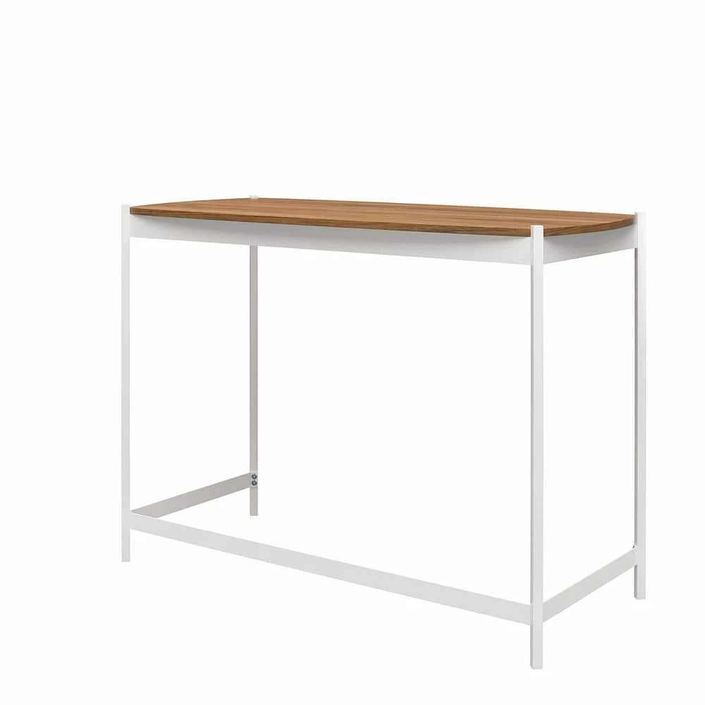 Tallulah 41.97 in Walnut/White Writing Desk by Novogratz 3 Tallulah 41.97 in Walnut/White Writing Desk by Novogratz - Image 3