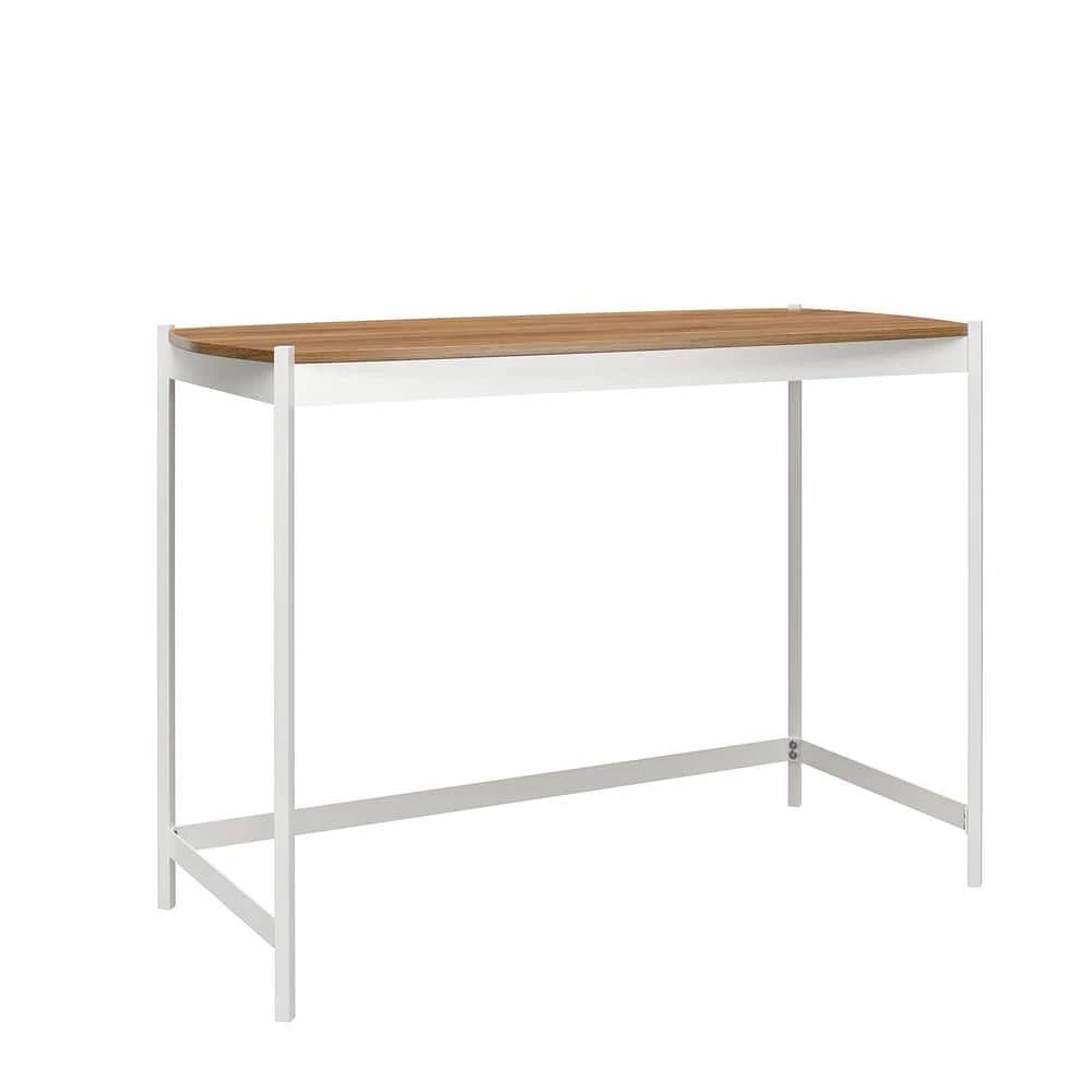 Tallulah 41.97 in Walnut/White Writing Desk by Novogratz 4 Tallulah 41.97 in Walnut/White Writing Desk by Novogratz - Image 4