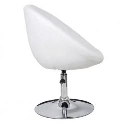 31.1" - 36.6"in. High Back Bar Stool with White Faux Leather Seat by Cubilan -Elama Sales Store white cubilan bar stools 325689 c3 1000