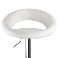 2-Piece Retro Adjustable 38.6 in. Faux Leather Bar Stool in White with Chrome Base by Elama 15 2-Piece Retro Adjustable 38.6 in. Faux Leather Bar Stool in White with Chrome Base by Elama -Elama Sales Store white elama bar stools 985116244m fa 1000