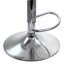 2-Piece Tufted Faux Leather Adjustable 35 in. Bar Stool with Low Back in White with Chrome Base by Elama 16 2-Piece Tufted Faux Leather Adjustable 35 in. Bar Stool with Low Back in White with Chrome Base by Elama -Elama Sales Store white elama bar stools 985116250m 44 1000