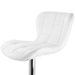 2-Piece Adjustable Faux Leather 34 in. White Low Back Metal Bar Stool with Chrome Base by Elama 13 2-Piece Adjustable Faux Leather 34 in. White Low Back Metal Bar Stool with Chrome Base by Elama -Elama Sales Store white elama bar stools 985116784m 1f 1000