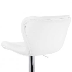 2-Piece Adjustable Faux Leather 34 in. White Low Back Metal Bar Stool with Chrome Base by Elama 14 2-Piece Adjustable Faux Leather 34 in. White Low Back Metal Bar Stool with Chrome Base by Elama -Elama Sales Store white elama bar stools 985116784m 44 1000