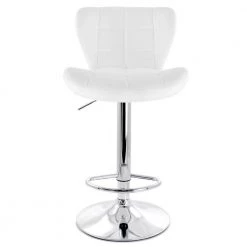 2-Piece Adjustable Faux Leather 34 in. White Low Back Metal Bar Stool with Chrome Base by Elama 11 2-Piece Adjustable Faux Leather 34 in. White Low Back Metal Bar Stool with Chrome Base by Elama -Elama Sales Store white elama bar stools 985116784m c3 1000