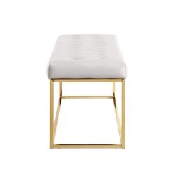 Elama Sales Store -Elama Sales Store white gold nicole miller bedroom benches nbh116 01wg hd e1 1000