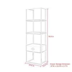 Elama Sales Store -Elama Sales Store white gold nicole miller bookcases bookshelves nbs197 09wg hd 1d 1000