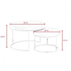 Draven Nesting Ottoman White/Gold PU Leather Button Tufted Metal Frame (Set of 2) by Nicole Miller 11 Draven Nesting Ottoman White/Gold PU Leather Button Tufted Metal Frame (Set of 2) by Nicole Miller -Elama Sales Store white gold pu leather nicole miller ottomans non106 01wg hd 40 1000