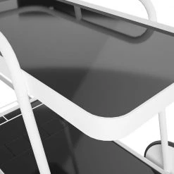 Poolside Collection White Barbie Outdoor Bar Cart by Novogratz 13 Poolside Collection White Barbie Outdoor Bar Cart by Novogratz -Elama Sales Store white novogratz bar carts 88191wht1e fa 1000