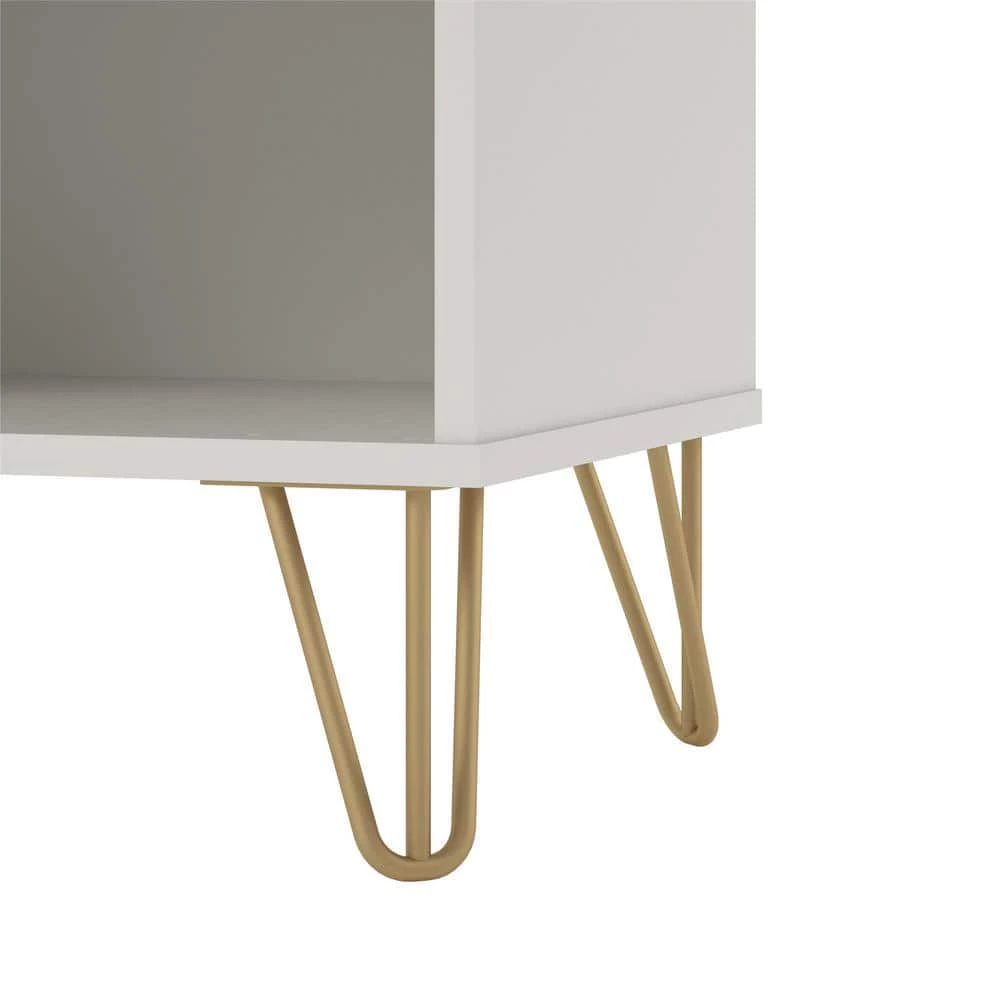 Finley 1-Drawer White Nightstand by Novogratz 8 Finley 1-Drawer White Nightstand by Novogratz - Image 8