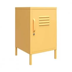 Cache 27.14 Yellow Metal Locker End Table by Novogratz