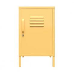 Cache 27.14 Yellow Metal Locker End Table by Novogratz -Elama Sales Store yellow novogratz end side tables 2354814com c3 1000